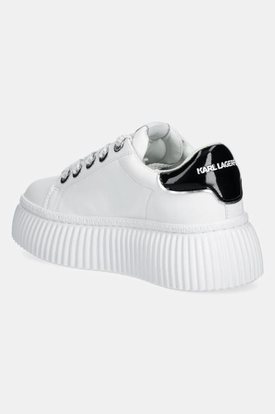 Boty Kožené sneakers boty Karl Lagerfeld KREEPER LO KL42376A.011 bílá