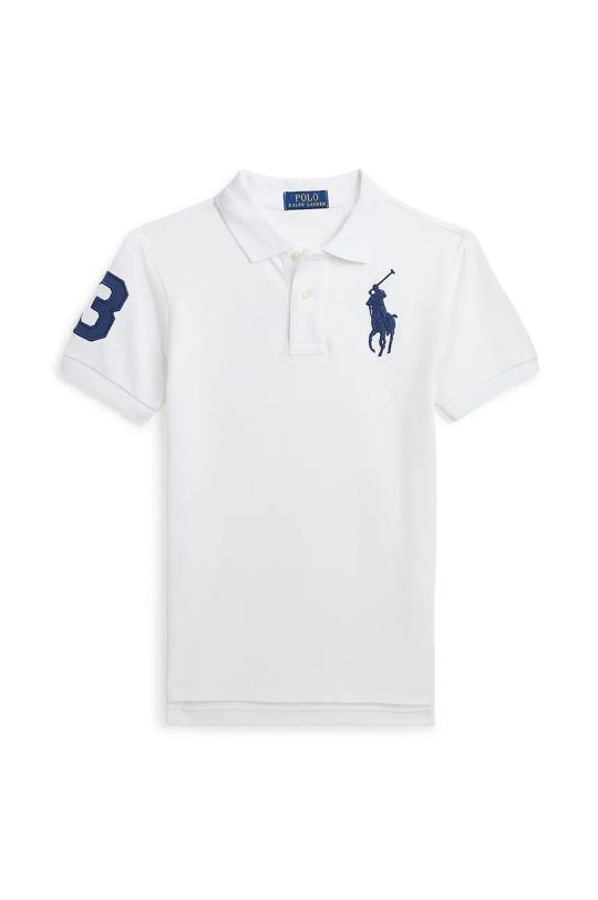 Polo Ralph Lauren polo bawełniane dziecięce aplikacja biały 323708861112