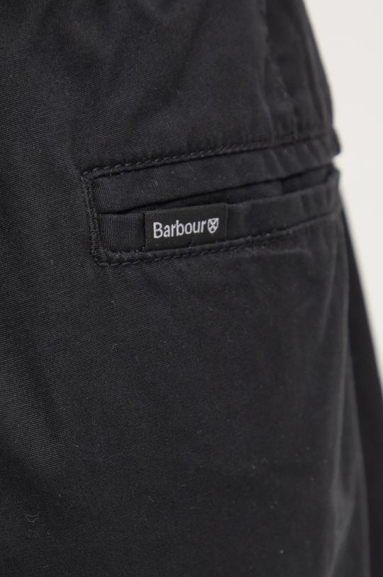 Barbour spodnie bawełniane czarny MTR0756BK31