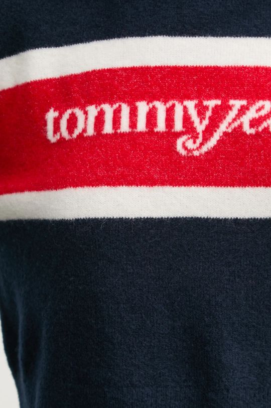 Πουλόβερ με προσθήκη μαλλιού Tommy Jeans DW0DW19341 σκούρο μπλε