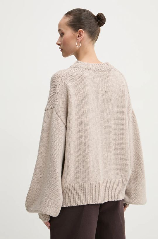 Odzież Rotate sweter z wełny merino 1133772313 beżowy