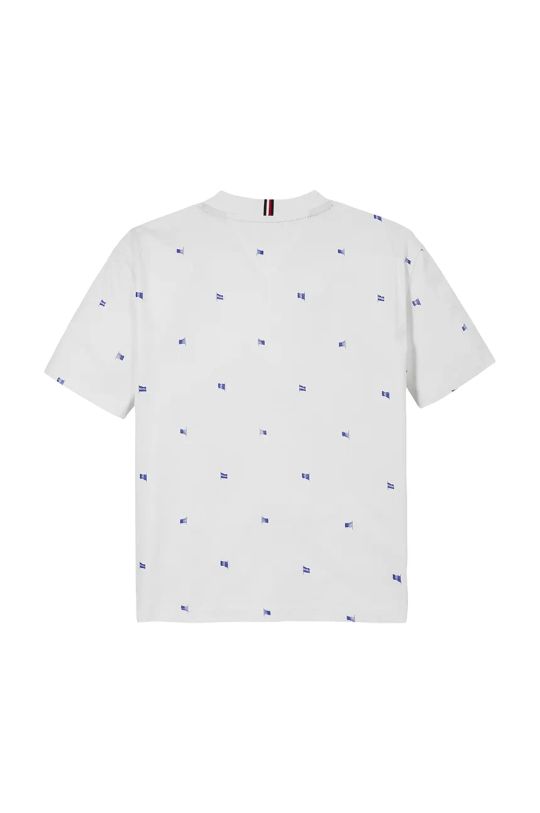 Chłopiec Tommy Hilfiger t-shirt bawełniany dziecięcy KB0KB09353.128.176.PPYA biały