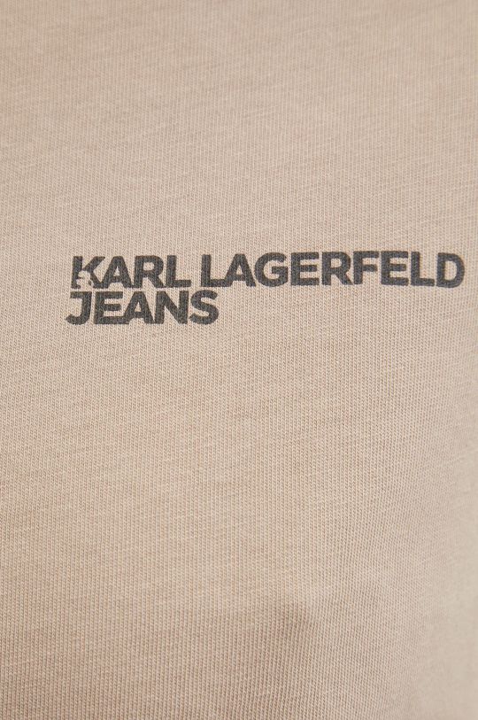 Karl Lagerfeld Jeans t-shirt bawełniany A1W17004 beżowy