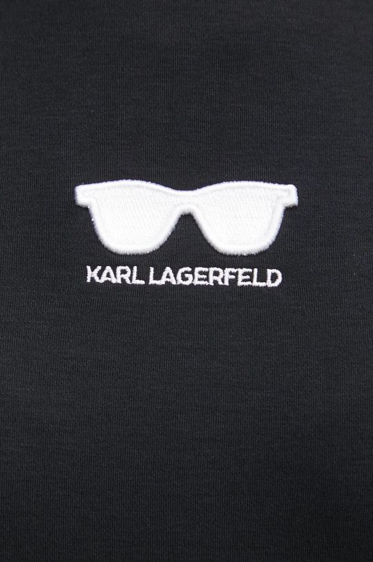 Karl Lagerfeld t-shirt bawełniany A1W17021 czarny