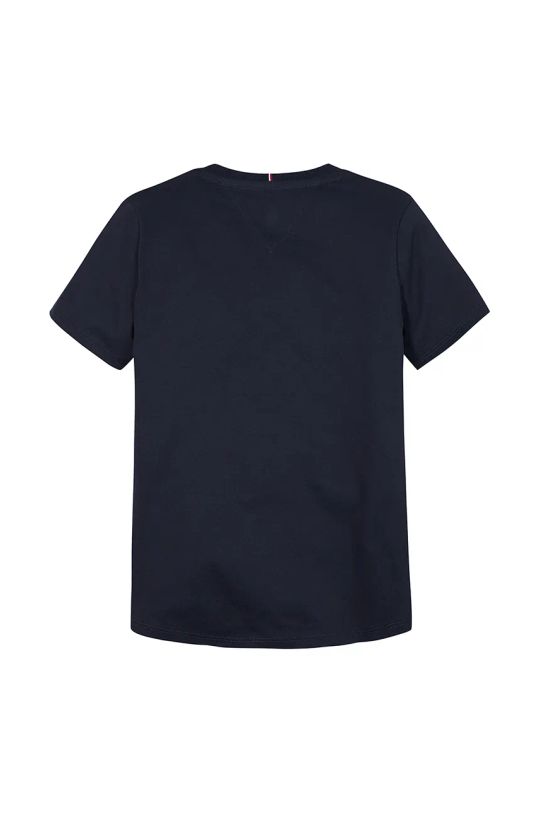 Dziewczynka Tommy Hilfiger t-shirt bawełniany dziecięcy KG0KG08298.98.122.PPYA granatowy