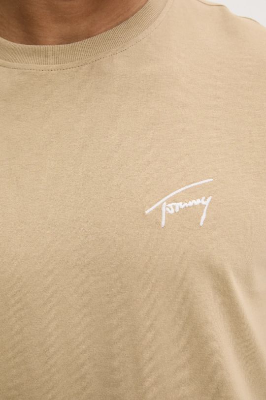 Pamučna majica Tommy Jeans DM0DM21140 bež