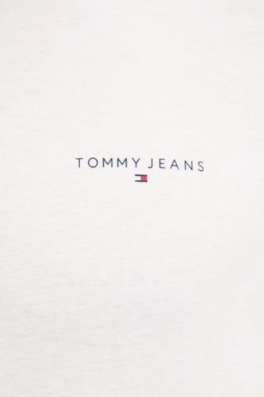 Хлопковая футболка Tommy Jeans DM0DM21188 бежевый