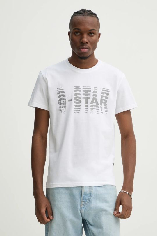 G-Star Raw t-shirt bawełniany biały D25140.336