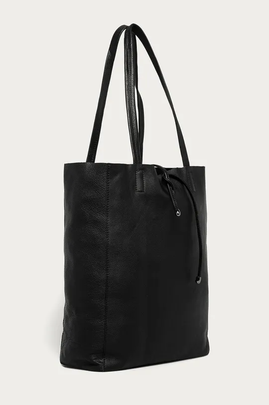 Answear Lab - Bőr táska fekete