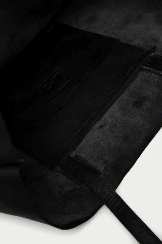 μαύρο Answear Lab - Δερμάτινη τσάντα