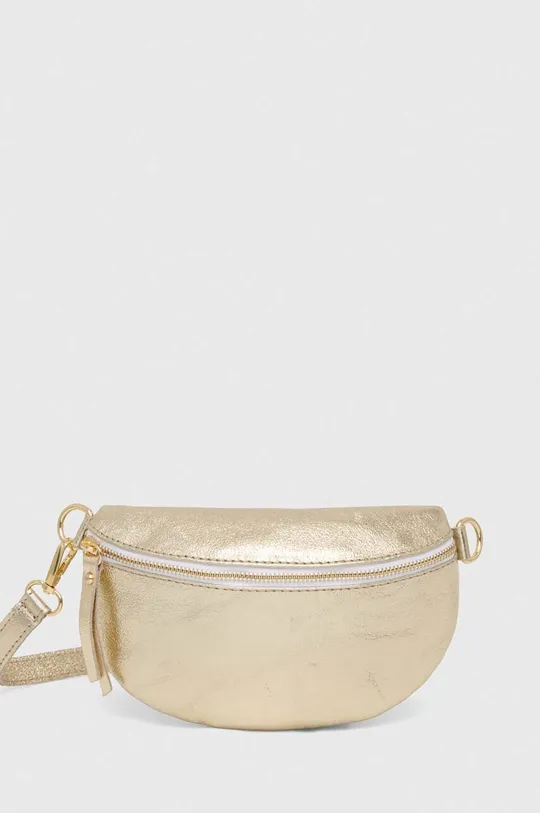zlatna Kožna torbica oko struka Answear Lab Ženski