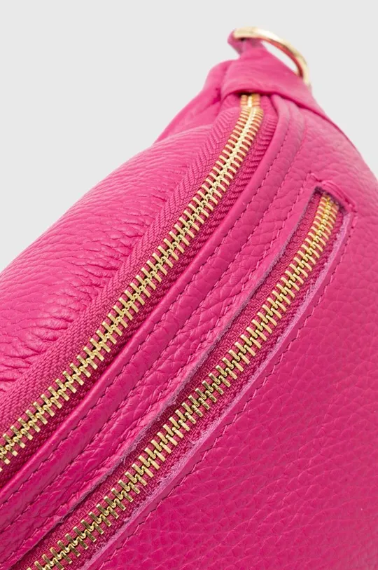 рожевий Шкіряна сумка на пояс Answear Lab