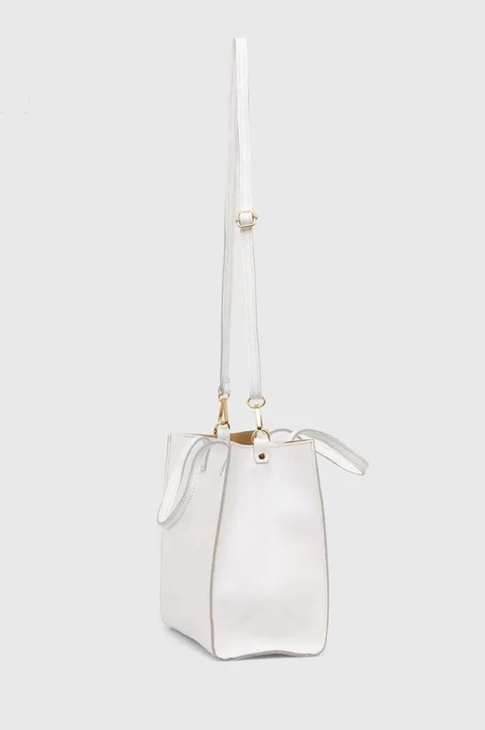 Δερμάτινη τσάντα Answear Lab λευκό