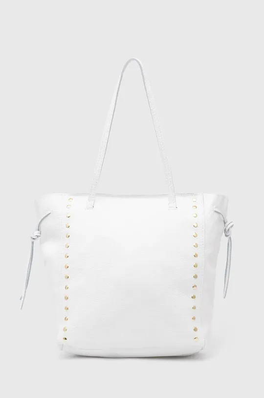 bela Usnjena torbica Answear Lab Ženski