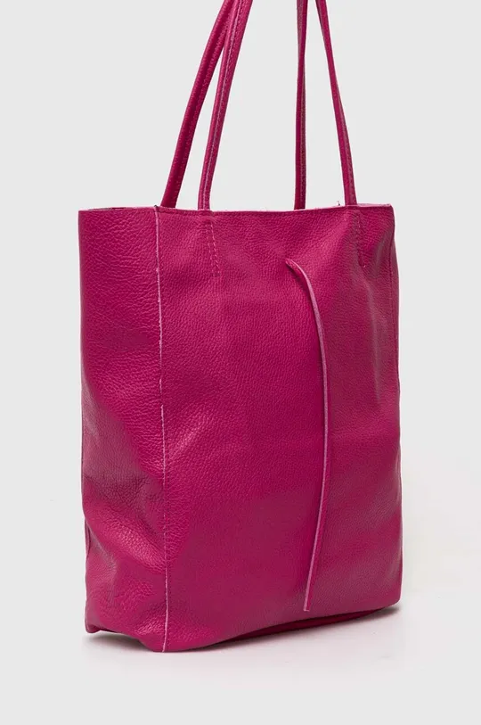Usnjena torbica Answear Lab roza