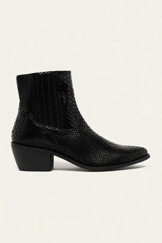 чёрный Answear - Кожаные ботинки Женский