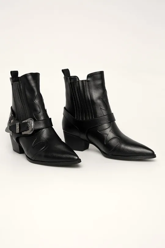 Answear - Kovbojské topánky čierna