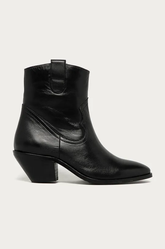 μαύρο Answear - Δερμάτινες καουμπόικες μπότες Answear Lab Γυναικεία