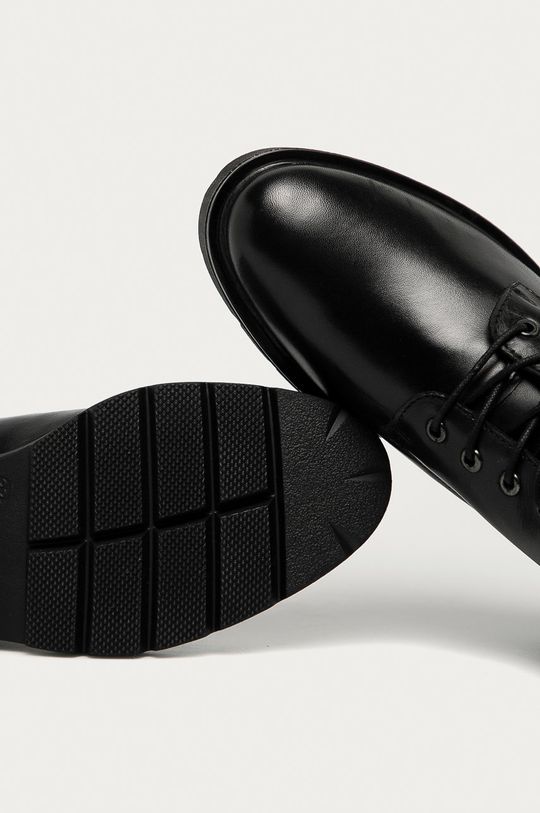 černá Answear - Kožené kotníkové boty Answear Lab
