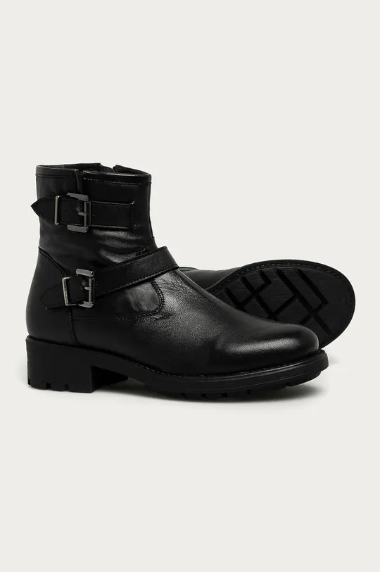 μαύρο Answear - Δερμάτινες μπότες Answear Lab