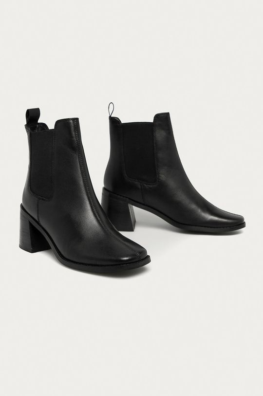 čierna Answear - Kožené topánky Chelsea Answear Lab