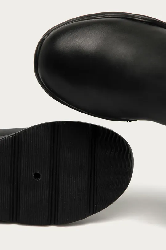 čierna Answear Lab - Kožená obuv