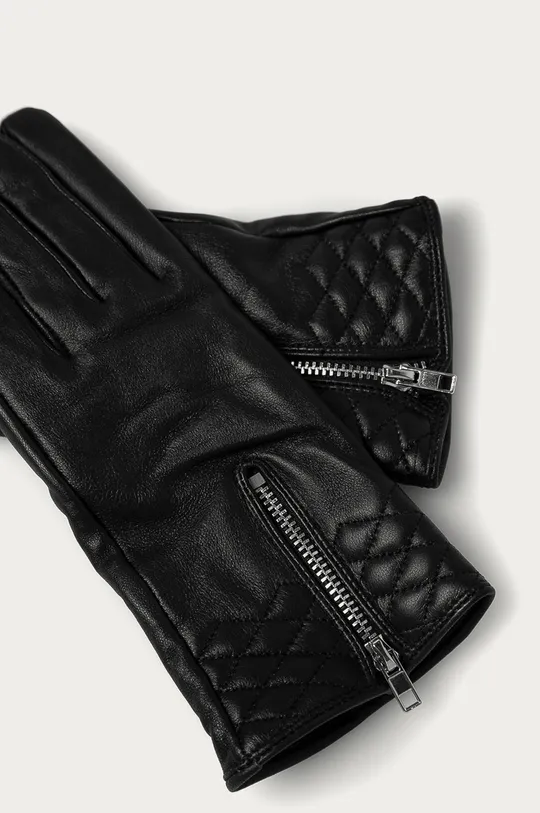 Answear Lab - Кожаные перчатки чёрный