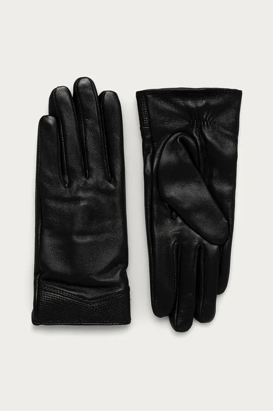 чорний Answear Lab - Шкіряні рукавички Жіночий
