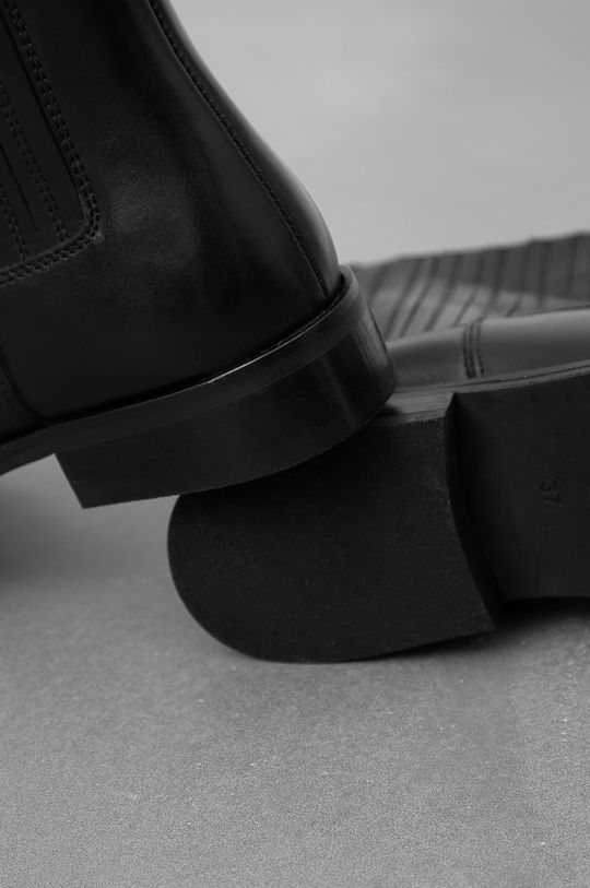 čierna Kožené topánky Chelsea Answear Lab