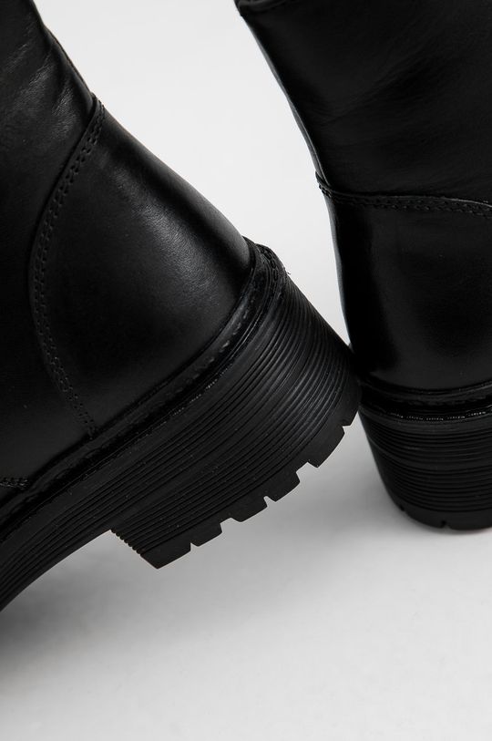 Kožené členkové topánky Answear Lab  Zvršok: Prírodná koža Vnútro: Syntetická látka, Textil Podrážka: Syntetická látka