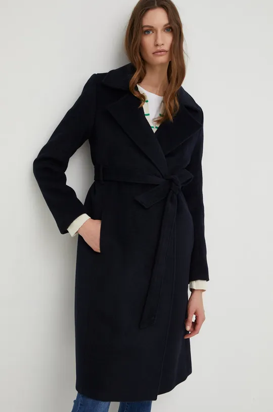 σκούρο μπλε Μάλλινο παλτό Answear Lab Γυναικεία