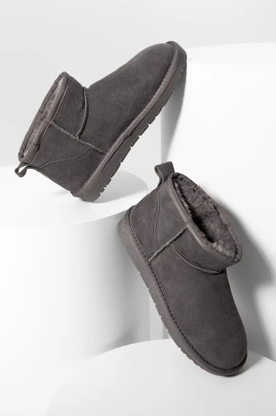 siva Cipele za snijeg od brušene kože Answear Lab Ženski
