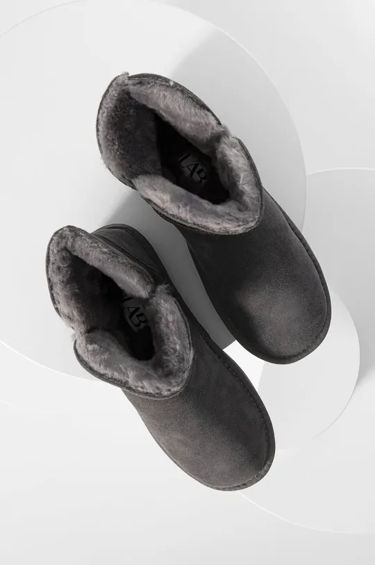 Замшеві чоботи Answear Lab сірий