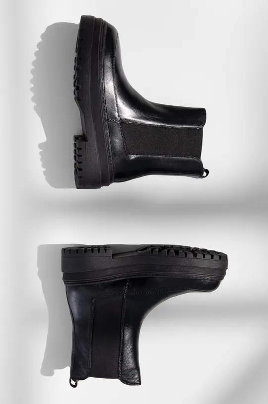 Σουέτ μπότες τσέλσι Answear Lab μαύρο