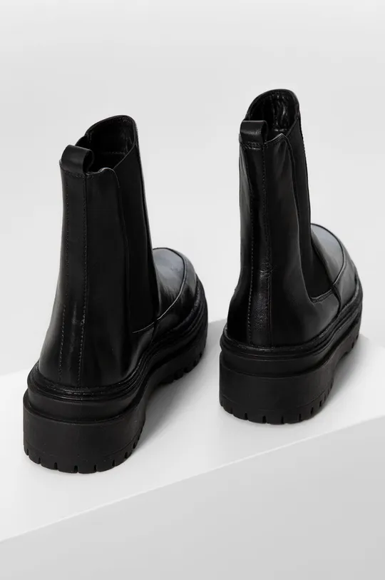 μαύρο Σουέτ μπότες τσέλσι Answear Lab