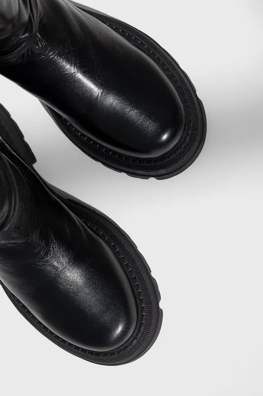 Kožené členkové topánky Answear Lab  Zvršok: Prírodná koža Vnútro: Textil Podrážka: Syntetická látka