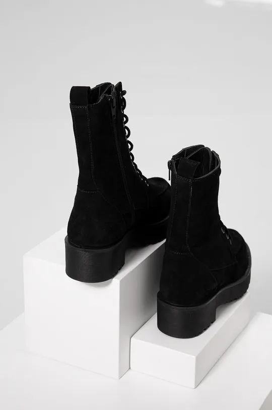 Σουέτ μπότες Answear Lab μαύρο