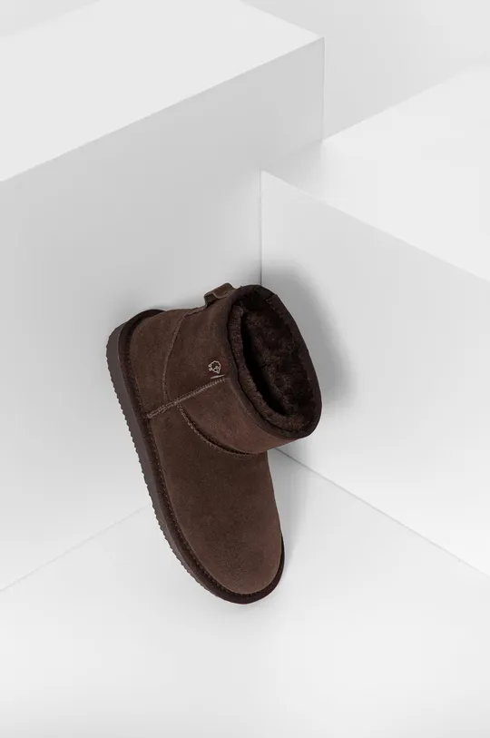 Замшеві чоботи Answear Lab коричневий