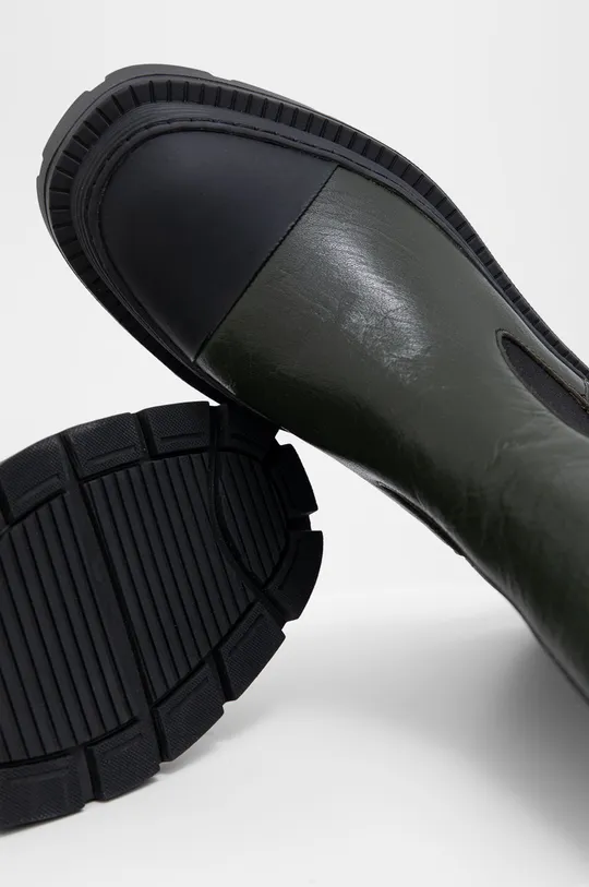 πράσινο Δερμάτινες μπότες τσέλσι Answear Lab