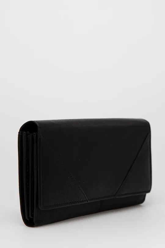 Шкіряний гаманець Answear Lab чорний