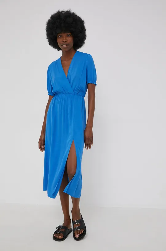 Φόρεμα Answear Lab X limited festival collection BE BRAVE μπλε