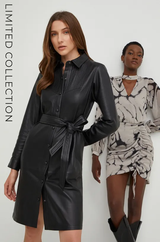 μαύρο Δερμάτινο φόρεμα Answear Lab  X limited collection SISTERHOOD Γυναικεία