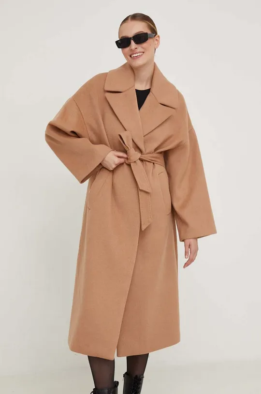 marrone Answear Lab cappotto in lana