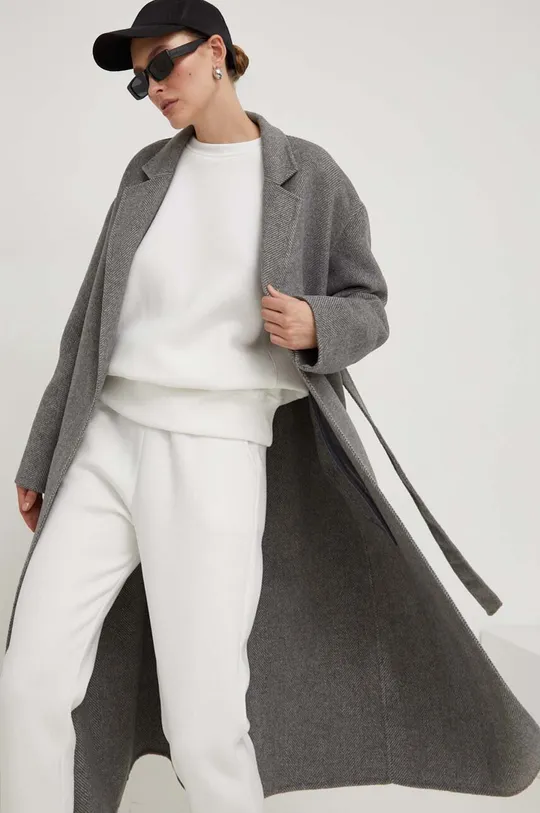 сірий Вовняне пальто Answear Lab