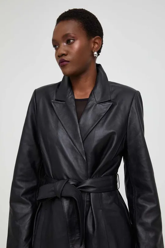 Δερμάτινο παλτό Answear Lab X limited collection NO SHAME Γυναικεία