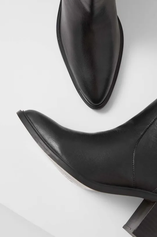Kožené členkové topánky Answear Lab X limitovaná kolekcia NO SHAME čierna