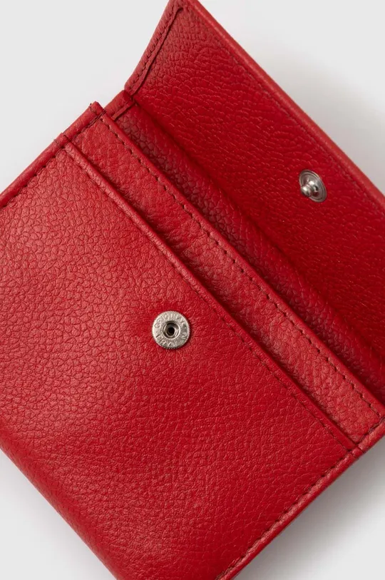 червоний Шкіряний гаманець Answear Lab