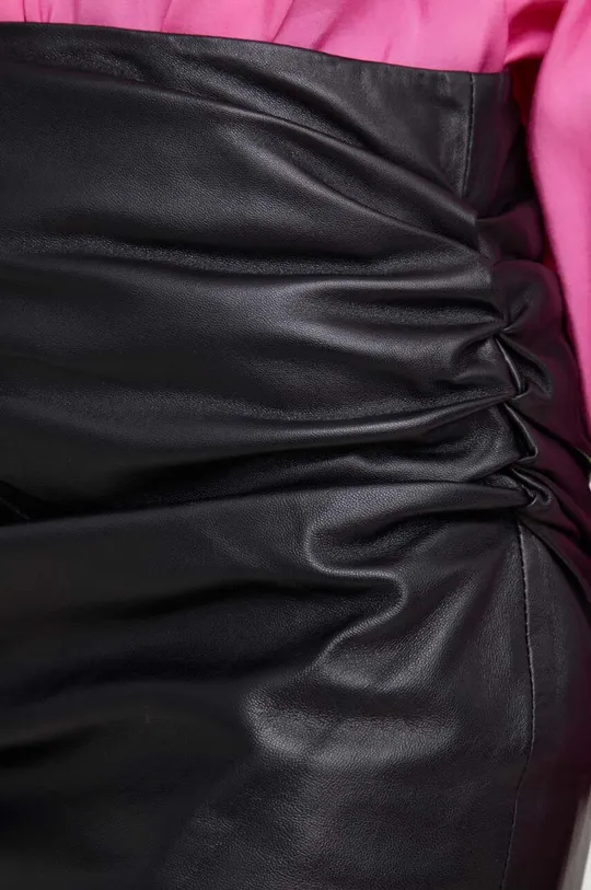 Kožna suknja Answear Lab  X limitirana kolekcija NO SHAME 100% Prirodna koža