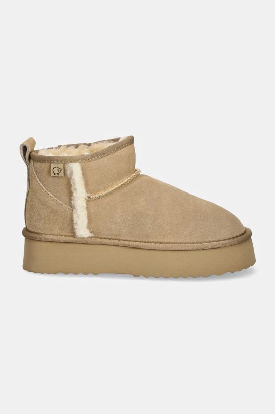 Answear Lab stivali da neve in camoscio AW24.23.cd beige WA24