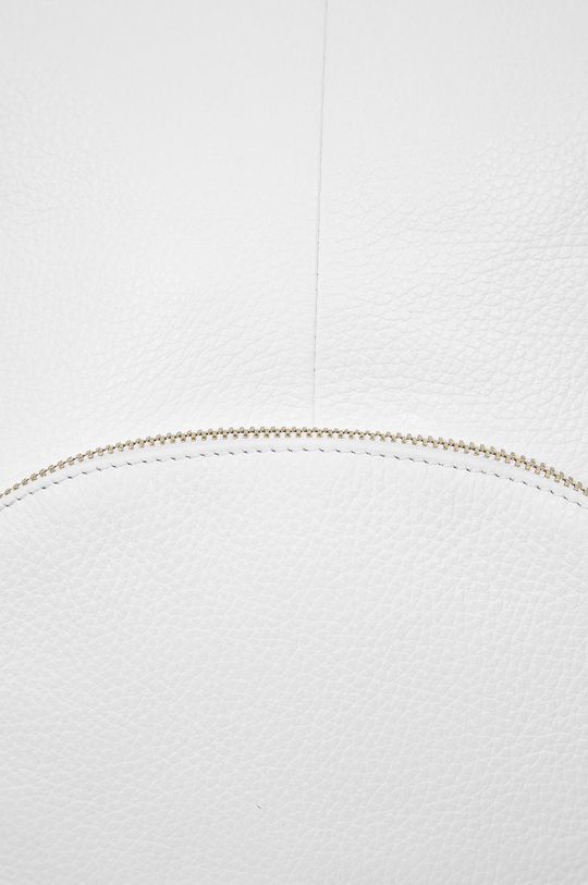 biela Answear - Kožený ruksak